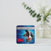 ディージェイ | DJミックスファンキービート名刺 スクエア名刺 (スタンド正面)