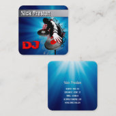 ディージェイ | DJミックスファンキービート名刺 スクエア名刺 (正面/裏面)