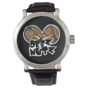 ディーズナッツおもしろいイラストレーション 腕時計