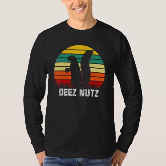 ディーズナッツくるみ割りクリスマスパジャマおもしろいリスCh Tシャツ (正面)