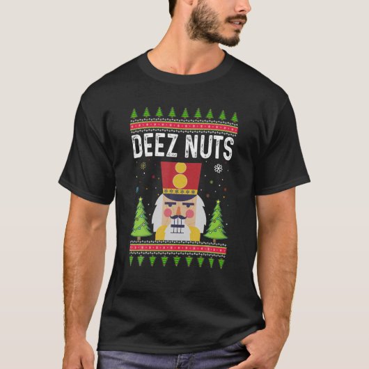 ディーズナッツくるみ割り男の醜いクリスマス衣装F Tシャツ (正面)