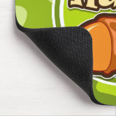 ディーズナッツ;明るい緑の迷彩柄、迷彩 マウスパッド (コーナー)