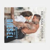 ディーゼランニングルブランケット上 フリースブランケット (正面(横))