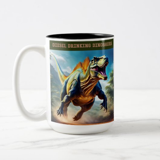 ディーゼルで駆動される ツートーンマグカップ (左)