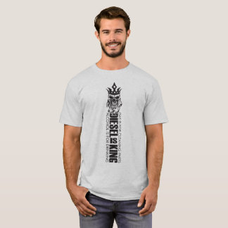 ディーゼルは王のスカルライトワイシャツです Tシャツ