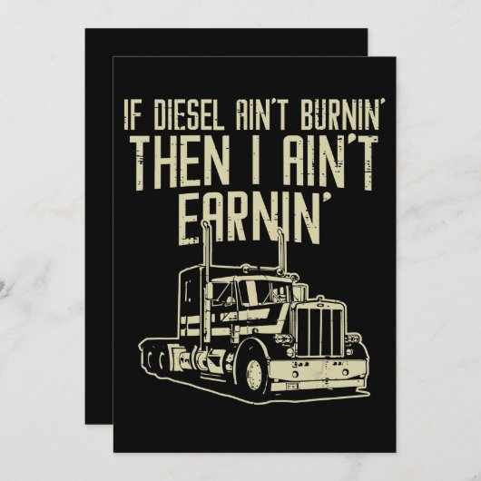 ディーゼルエイントバーニンアーニンセミトラックドライバー セーブザデート (正面/裏面)