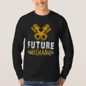 ディーゼルエンジニアカー固定フューチャー整備士Auto Re Tシャツ (正面)