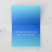 ディーゼルエンジンと波の父の日パーソナライズされた カード (内部)