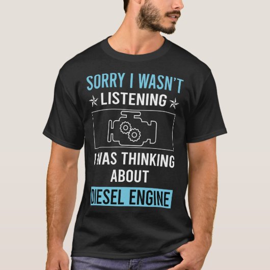 ディーゼルエンジンを馬鹿にしないで Tシャツ (正面)