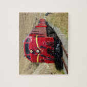 ディーゼルエンジン機関車の鉄道鉄道 ジグソーパズル (縦)