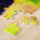 ディーゼルエンジン機関車の鉄道鉄道 ジグソーパズル (側面)