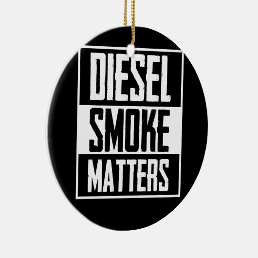 ディーゼルスモークはディーゼルトラック転が炭を問題 セラミックオーナメント (右)