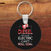 ディーゼルトラック愛好家エレクトリックカント転がコール キーホルダー (正面)