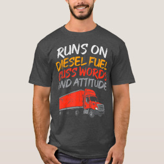 ディーゼルトラックTシャツ ロールコールシャツ 面白い Tシャツ