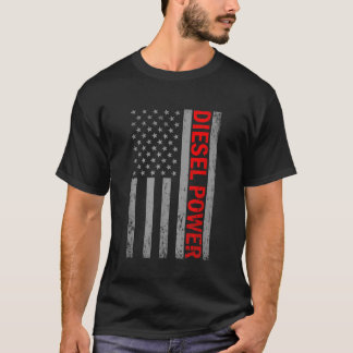 ディーゼルパワーUSAフラッグトラックターボブラザーズ機構 Tシャツ