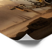 ディーゼルパンク戦争機械ファンタジーアート ポスター (角)