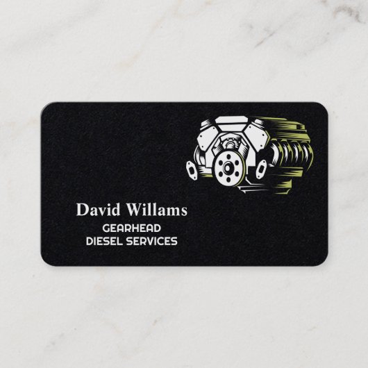 ディーゼル修理整備士料 名刺 (正面)