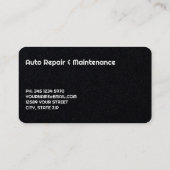 ディーゼル修理整備士料 名刺 (裏面)