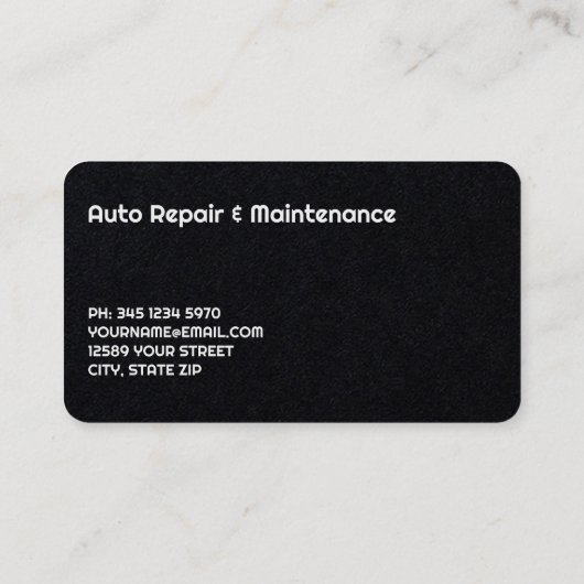 ディーゼル修理整備士料 名刺 (裏面)