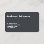 ディーゼル修理整備士 名刺 (裏面)