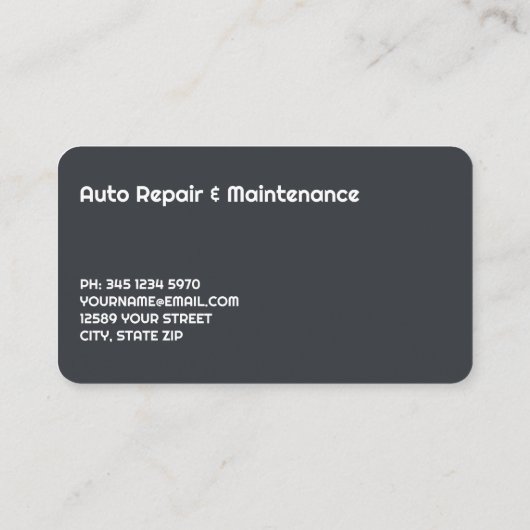 ディーゼル修理整備士 名刺 (裏面)