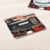 ディーゼル列車 スクエアペーパーコースター (アングル)