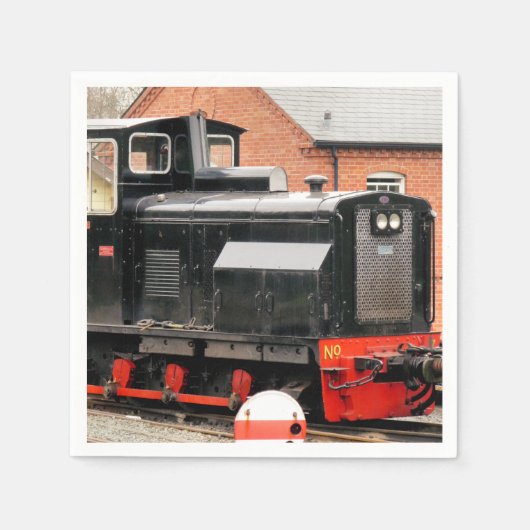 ディーゼル列車 スタンダードカクテルナプキン (正面)