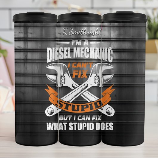 ディーゼル整備士が愚かさを修正できない タンブラー