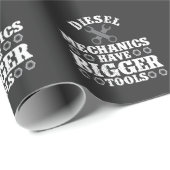 ディーゼル整備士のためのギフトにより大きい用具があります ラッピングペーパー (ロールコーナー)