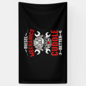 ディーゼル整備士の方が良い 横断幕 (縦)