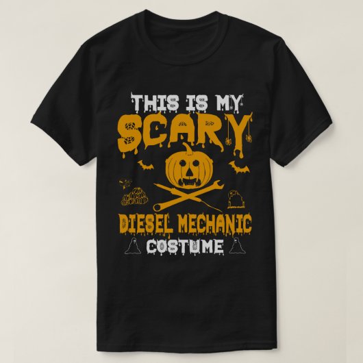 ディーゼル整備士の衣裳ハロウィン2019年 Tシャツ (デザイン正面)