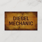 ディーゼル整備士アンティーク名刺 名刺 (正面)