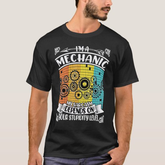 ディーゼル整備士エンジニア手先が器用な方への最高のプレゼント Tシャツ (正面)
