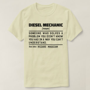 ディーゼル整備士名詞プロフェッショナル作業者おもしろいパパ Tシャツ