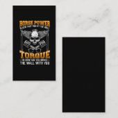 ディーゼル整備士馬力トルクオートカーラバー 名刺 (正面/裏面)