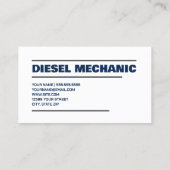 ディーゼル整備士 名刺 (裏面)