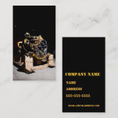 ディーゼル機関の整備士の名刺 名刺 (正面/裏面)