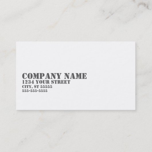 ディーゼル機関の正方形の整備士の名刺の白 名刺 (裏面)