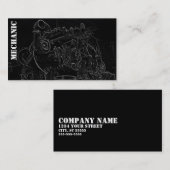 ディーゼル機関の正方形の整備士の名刺 名刺 (正面/裏面)