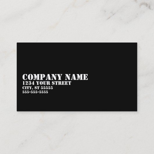 ディーゼル機関の正方形の整備士の名刺 名刺 (裏面)