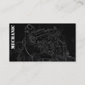 ディーゼル機関の正方形の整備士の名刺 名刺 (正面)