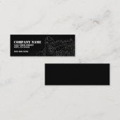 ディーゼル機関の薄い整備士の名刺 スキニー名刺 (正面/裏面)