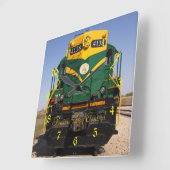 ディーゼル機関車4138号角時計 スクエア壁時計 (傾斜)