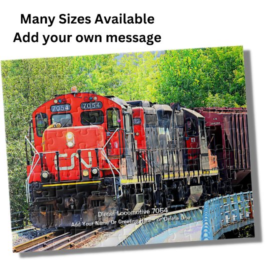 ディーゼル機関車7054 – 名前の追加 ジグソーパズル