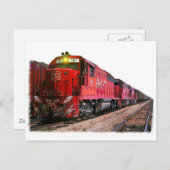 ディーゼル機関車 ポストカード (正面/裏面)