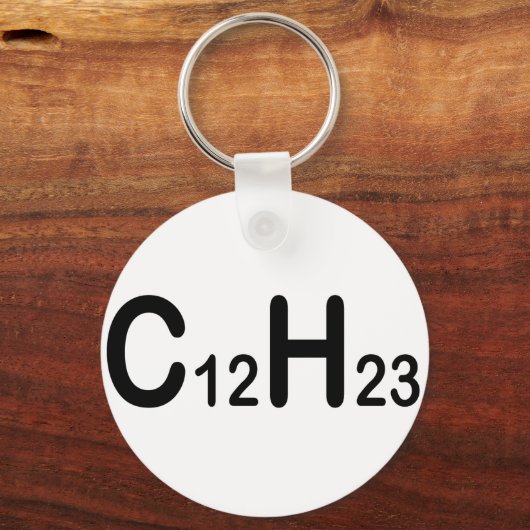 ディーゼル燃料の化学式 キーホルダー (正面)
