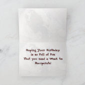 ディーゼル誕生日カード カード (内部)