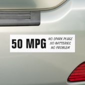 ディーゼル50MPG バンパーステッカー (車上)
