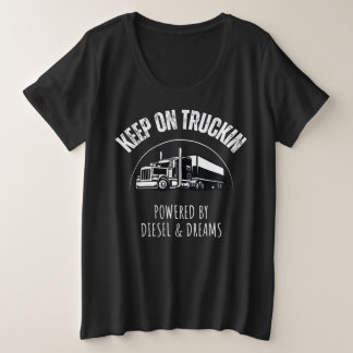 ディーゼ保ルとドリームズを搭載したトラックキン プラスサイズTシャツ