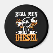 ディーゼ実在ル整備士トラックの運転手のような男性の匂い マグネット (正面)